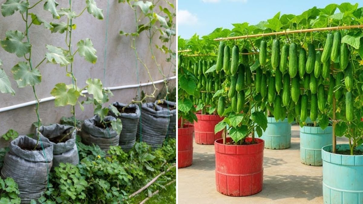 Grow Cucumbers in Plastic Cans: Transform Your Balcony into a Mini Farm Without a Garden!